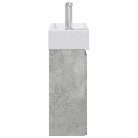 JEDNOSTKA TOALETOWA Z KRANEM BETONOWY SZARA 45,5X22,5X84CM