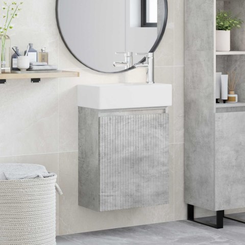 JEDNOSTKA TOALETOWA Z KRANEM BETONOWY SZARA 45,5X22,5X84CM