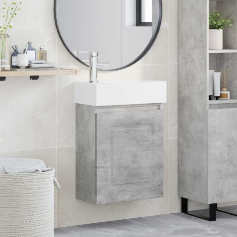 JEDNOSTKA TOALETOWA Z KRANEM BETONOWY SZARA 45,5X22,5X84CM