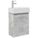 JEDNOSTKA TOALETOWA Z KRANEM BETONOWY SZARA 45,5X22,5X84CM