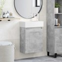 JEDNOSTKA TOALETOWA Z KRANEM BETONOWY SZARA 45,5X22,5X84CM