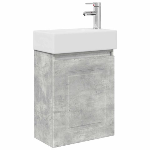 JEDNOSTKA TOALETOWA Z KRANEM BETONOWY SZARA 45,5X22,5X84CM