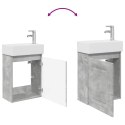 JEDNOSTKA TOALETOWA Z KRANEM BETONOWY SZARA 45,5X22,5X84CM