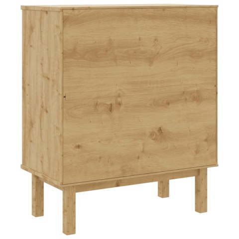 VidaXL Komoda z szufladami z szufladą OTTA Czarny 76,5 x 39,5 x 90 cm