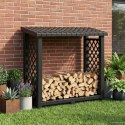 VidaXL Stojak na drewno kominkowe antracytowy 114 x 46 x 101 cm PP