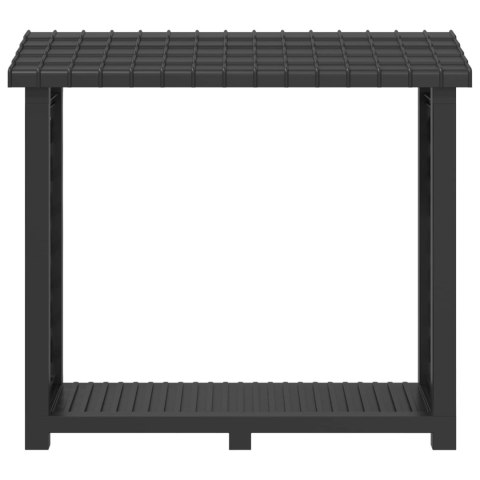 VidaXL Stojak na drewno kominkowe antracytowy 114 x 46 x 101 cm PP