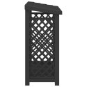 VidaXL Stojak na drewno kominkowe antracytowy 114 x 46 x 101 cm PP
