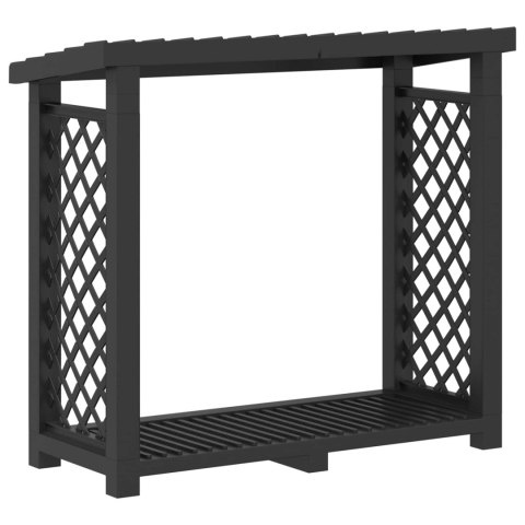 VidaXL Stojak na drewno kominkowe antracytowy 114 x 46 x 101 cm PP