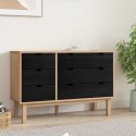 VidaXL Szafka z Szufladami z szufladą OTTA Czarny 111 x 43 x 73,5 cm