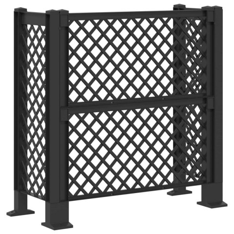 VidaXL Trellis Na Kosz antracytowy 123 x 47 x 114 cm PP