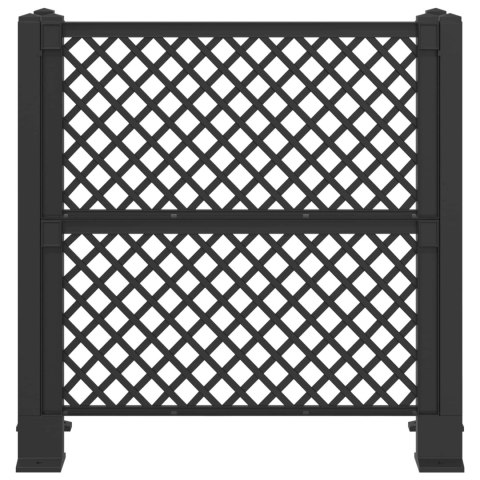 VidaXL Trellis Na Kosz antracytowy 123 x 47 x 114 cm PP