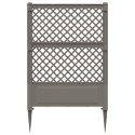 VidaXL Trellis z gwoździem Szary 99 x 6 x 165 cm PP