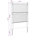 VidaXL Trellis z gwoździem Szary 99 x 6 x 165 cm PP