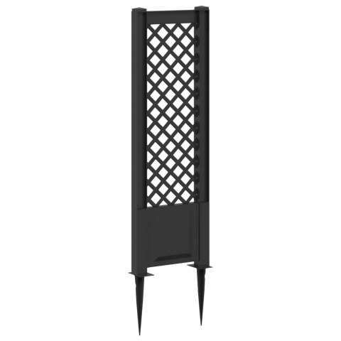 VidaXL Trellis z gwoździem antracytowy 43 x 6 x 165 cm PP