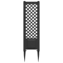 VidaXL Trellis z gwoździem antracytowy 43 x 6 x 165 cm PP