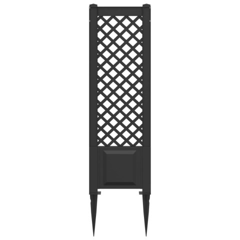 VidaXL Trellis z gwoździem antracytowy 43 x 6 x 165 cm PP