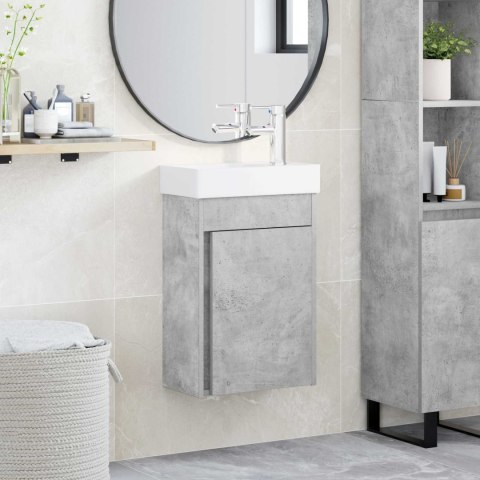 JEDNOSTKA TOALETOWA Z KRANEM BETONOWY SZARA 40,5X22,5X62CM