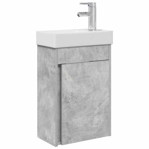 JEDNOSTKA TOALETOWA Z KRANEM BETONOWY SZARA 40,5X22,5X62CM