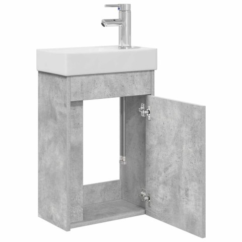 JEDNOSTKA TOALETOWA Z KRANEM BETONOWY SZARA 40,5X22,5X62CM