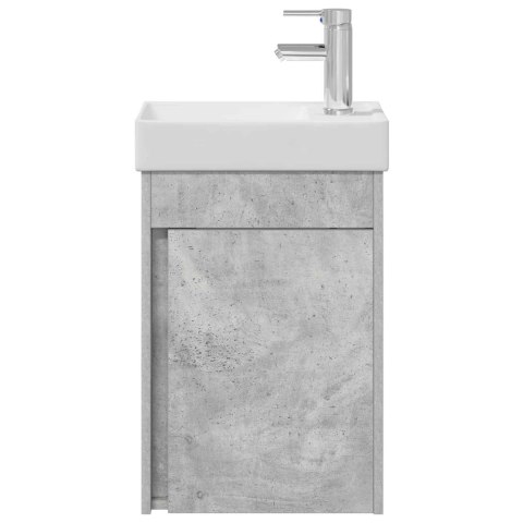 JEDNOSTKA TOALETOWA Z KRANEM BETONOWY SZARA 40,5X22,5X62CM