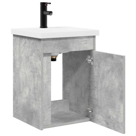 JEDNOSTKA TOALETOWA Z KRANEM BETONOWY SZARA 42X40X74,5CM