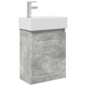 JEDNOSTKA TOALETOWA Z KRANEM BETONOWY SZARA 45,5X22,5X84CM