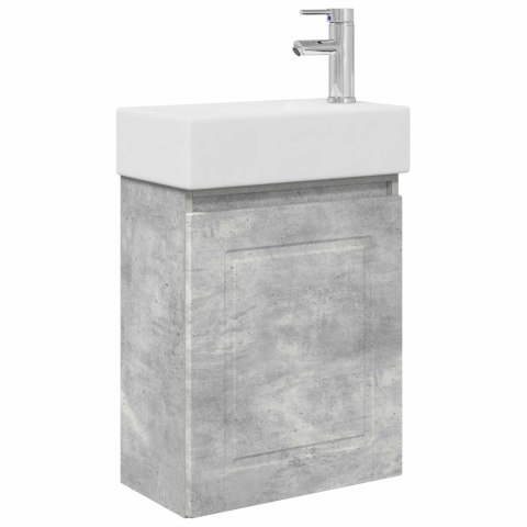 JEDNOSTKA TOALETOWA Z KRANEM BETONOWY SZARA 45,5X22,5X84CM