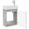 JEDNOSTKA TOALETOWA Z KRANEM BETONOWY SZARA 45,5X22,5X84CM