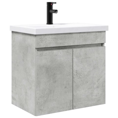 JEDNOSTKA TOALETOWA Z KRANEM BETONOWY SZARA 61X40X74,5CM