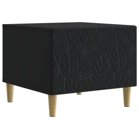 VidaXL Stolik kawowy Czarny 50 x 49 x 40 cm Drewno inżynieryjne