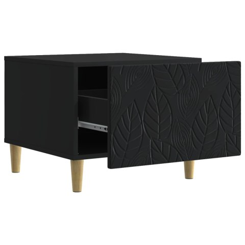 VidaXL Stolik kawowy Czarny 50 x 49 x 40 cm Drewno inżynieryjne
