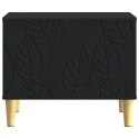 VidaXL Stolik kawowy Czarny 50 x 49 x 40 cm Drewno inżynieryjne