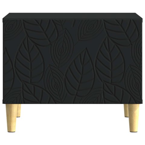 VidaXL Stolik kawowy Czarny 50 x 49 x 40 cm Drewno inżynieryjne