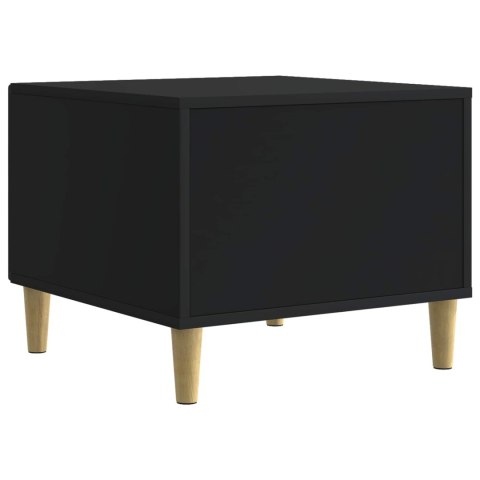 VidaXL Stolik kawowy Czarny 50 x 49 x 40 cm Drewno inżynieryjne