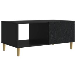 VidaXL Stolik kawowy Czarny 90 x 50 x 40 cm Drewno inżynieryjne
