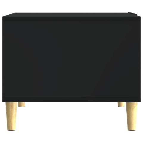 VidaXL Stolik kawowy Czarny 90 x 50 x 40 cm Drewno inżynieryjne