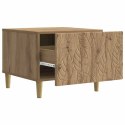 VidaXL Stolik kawowy Dąb artisan 50 x 49 x 40 cm Drewno inżynieryjne