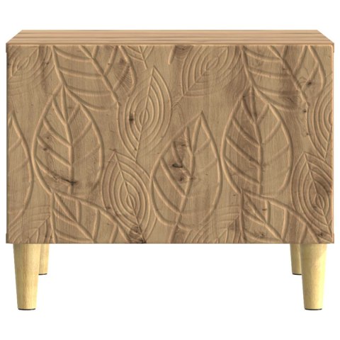 VidaXL Stolik kawowy Dąb artisan 50 x 49 x 40 cm Drewno inżynieryjne