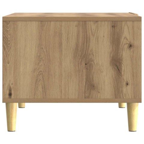VidaXL Stolik kawowy Dąb artisan 50 x 49 x 40 cm Drewno inżynieryjne