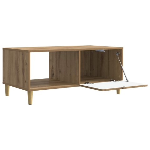 VidaXL Stolik kawowy Dąb artisan 90 x 50 x 40 cm Drewno inżynieryjne