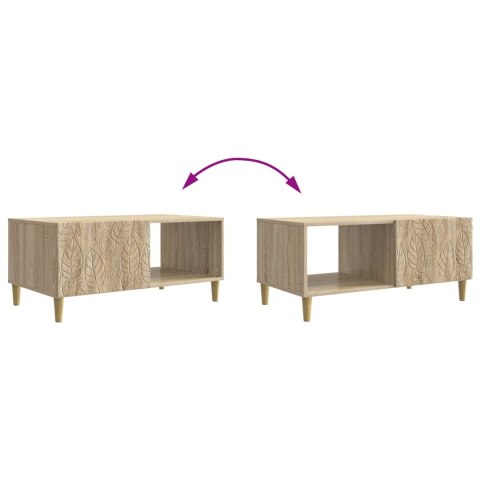 VidaXL Stolik kawowy dąb Sonoma 90 x 50 x 40 cm Drewno inżynieryjne