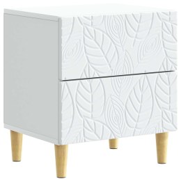VidaXL Stolik nocny 2 pcs Biały 43 x 34,5 x 48 cm Drewno inżynieryjne