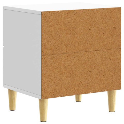 VidaXL Stolik nocny 2 pcs Biały 43 x 34,5 x 48 cm Drewno inżynieryjne