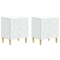 VidaXL Stolik nocny 2 pcs Biały 43 x 34,5 x 50 cm Drewno inżynieryjne
