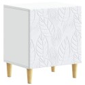 VidaXL Stolik nocny 2 pcs Biały 43 x 34,5 x 50 cm Drewno inżynieryjne