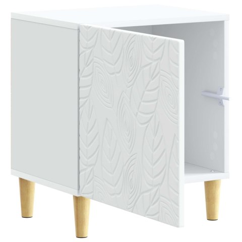 VidaXL Stolik nocny 2 pcs Biały 43 x 34,5 x 50 cm Drewno inżynieryjne