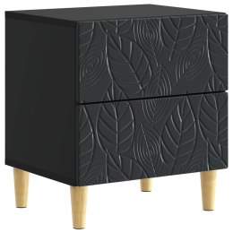 VidaXL Stolik nocny 2 pcs Czarny 43 x 34,5 x 48 cm Drewno inżynieryjne