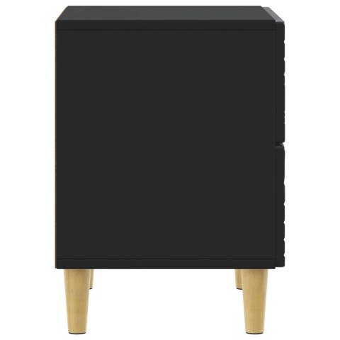 VidaXL Stolik nocny 2 pcs Czarny 43 x 34,5 x 48 cm Drewno inżynieryjne