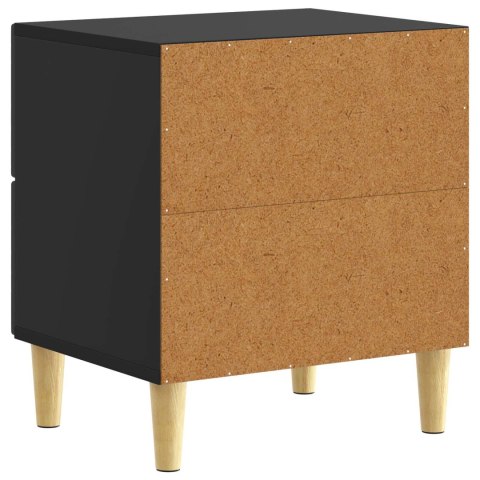 VidaXL Stolik nocny 2 pcs Czarny 43 x 34,5 x 48 cm Drewno inżynieryjne