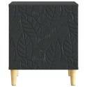 VidaXL Stolik nocny 2 pcs Czarny 43 x 34,5 x 50 cm Drewno inżynieryjne